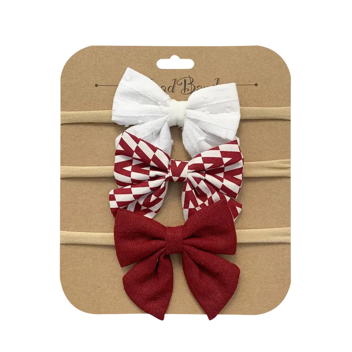 القطن الكتان الشعر شرائط للشعر النايلون عقال ل  . Cotton Linen Hair Ribbons Nylon Hairbands f