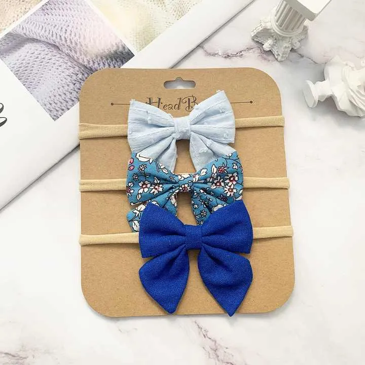 القطن الكتان الشعر شرائط للشعر النايلون عقال ل  . Cotton Linen Hair Ribbons Nylon Hairbands f