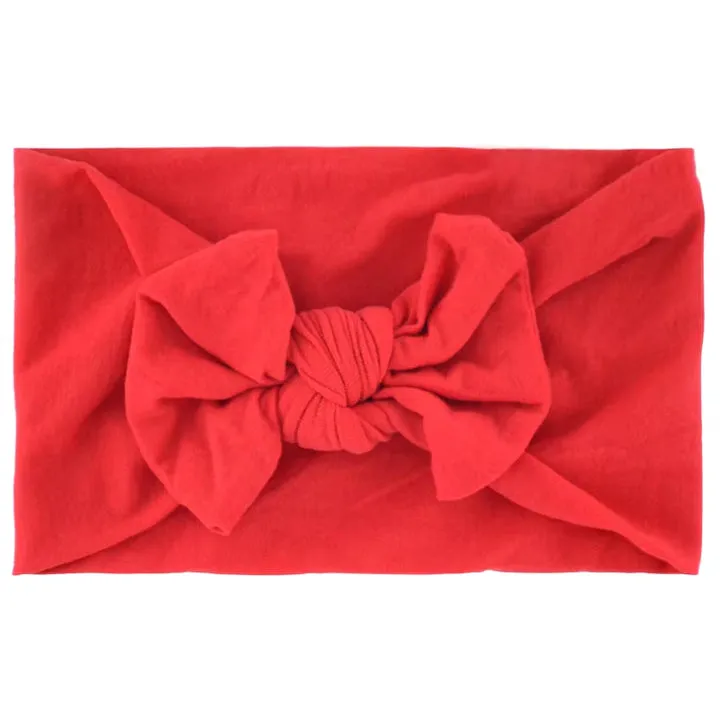 للبيع بالجملة أربطة رأس بلون واحد للأطفال . Wholesale Solid Color Baby Girls Toddler