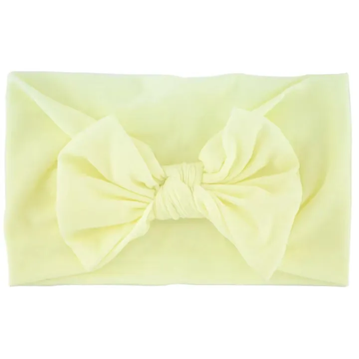 للبيع بالجملة أربطة رأس بلون واحد للأطفال . Wholesale Solid Color Baby Girls Toddler