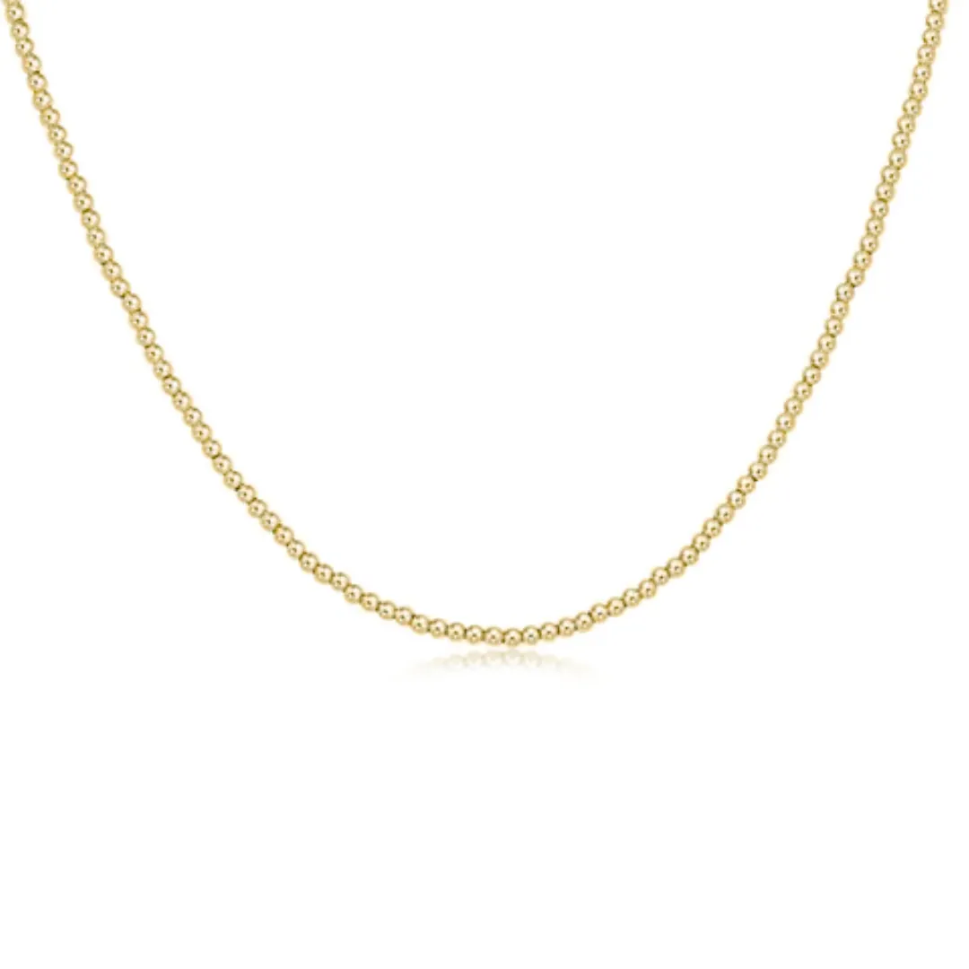 15" Classic Gold 2MM Bead
