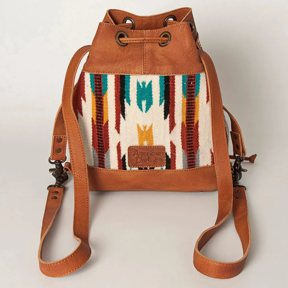 ADBG862A American Darling Hand Tooled Saddle Blanket Genuine Leather Women Bag Western Handbag Purse