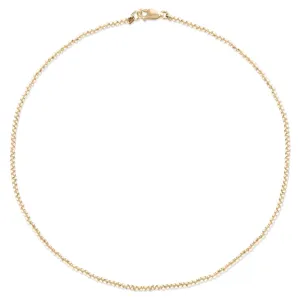 Alexa Leigh - 2mm Yellow Gold Ball 14" Necklace