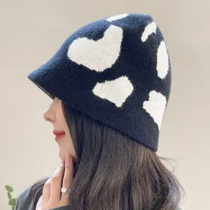 Autumn and Winter Cow Pattern Outdoor Bucket Hats