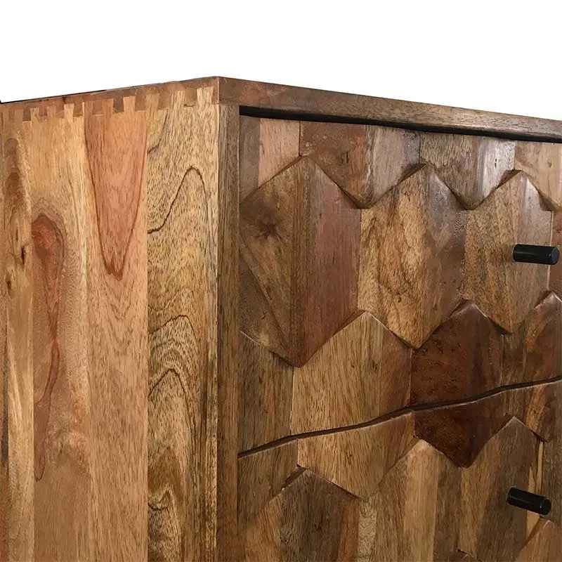 Avalon Hexa TV unit Mango Wood Scandinavian legs Entertainment Unit 150cm