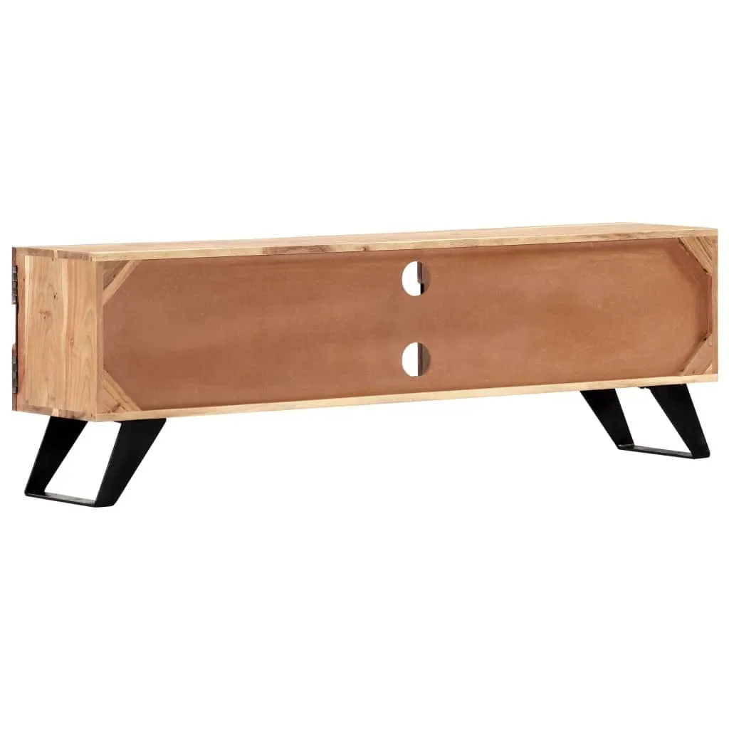 AVALON Solid wood 2Door 2Shelf Tv Unit Light Brown 140cm