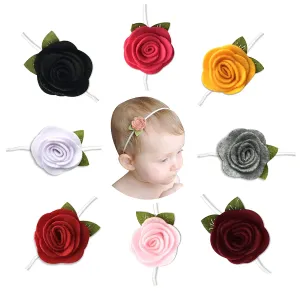 Babymoon Flower with Leaf Hairbands Headbands