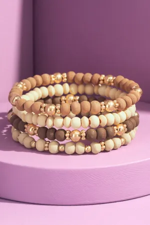 Back To You Bracelet Set In Mocha