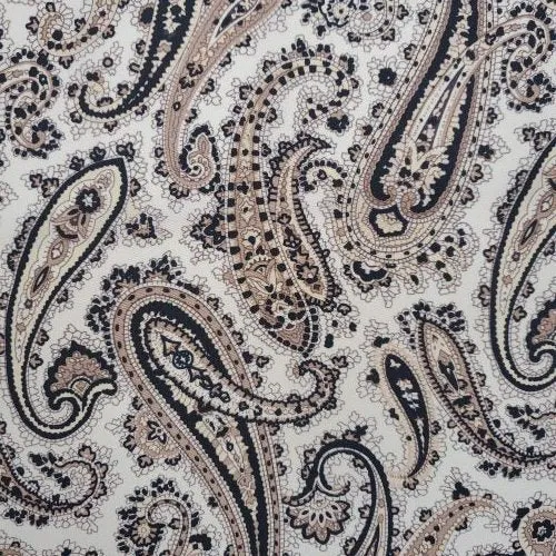 Buckskin Paisley Silk Scarf