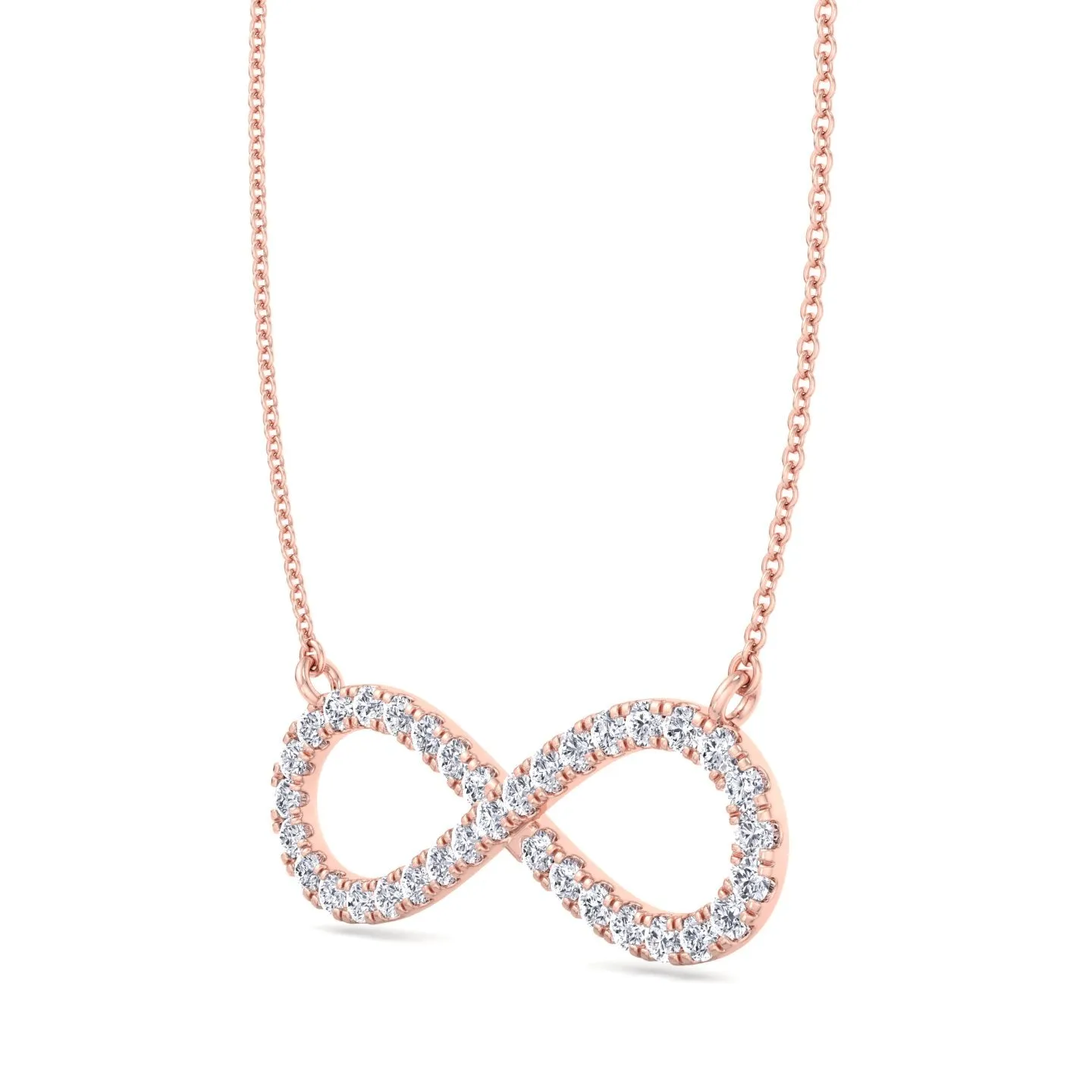 Celine - Great Mothers Day Gift - .92CT T.W Infinity Natural Diamond Pendant