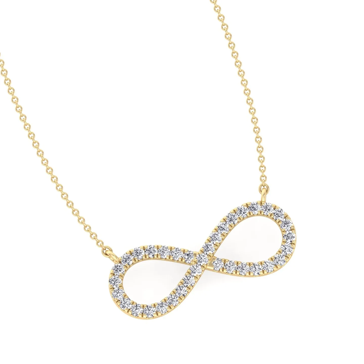 Celine - Great Mothers Day Gift - .92CT T.W Infinity Natural Diamond Pendant