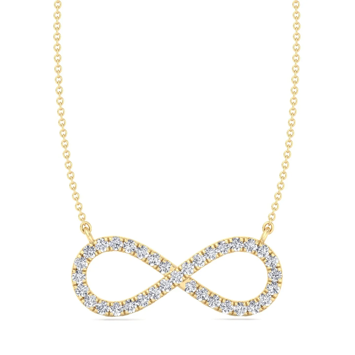 Celine - Great Mothers Day Gift - .92CT T.W Infinity Natural Diamond Pendant