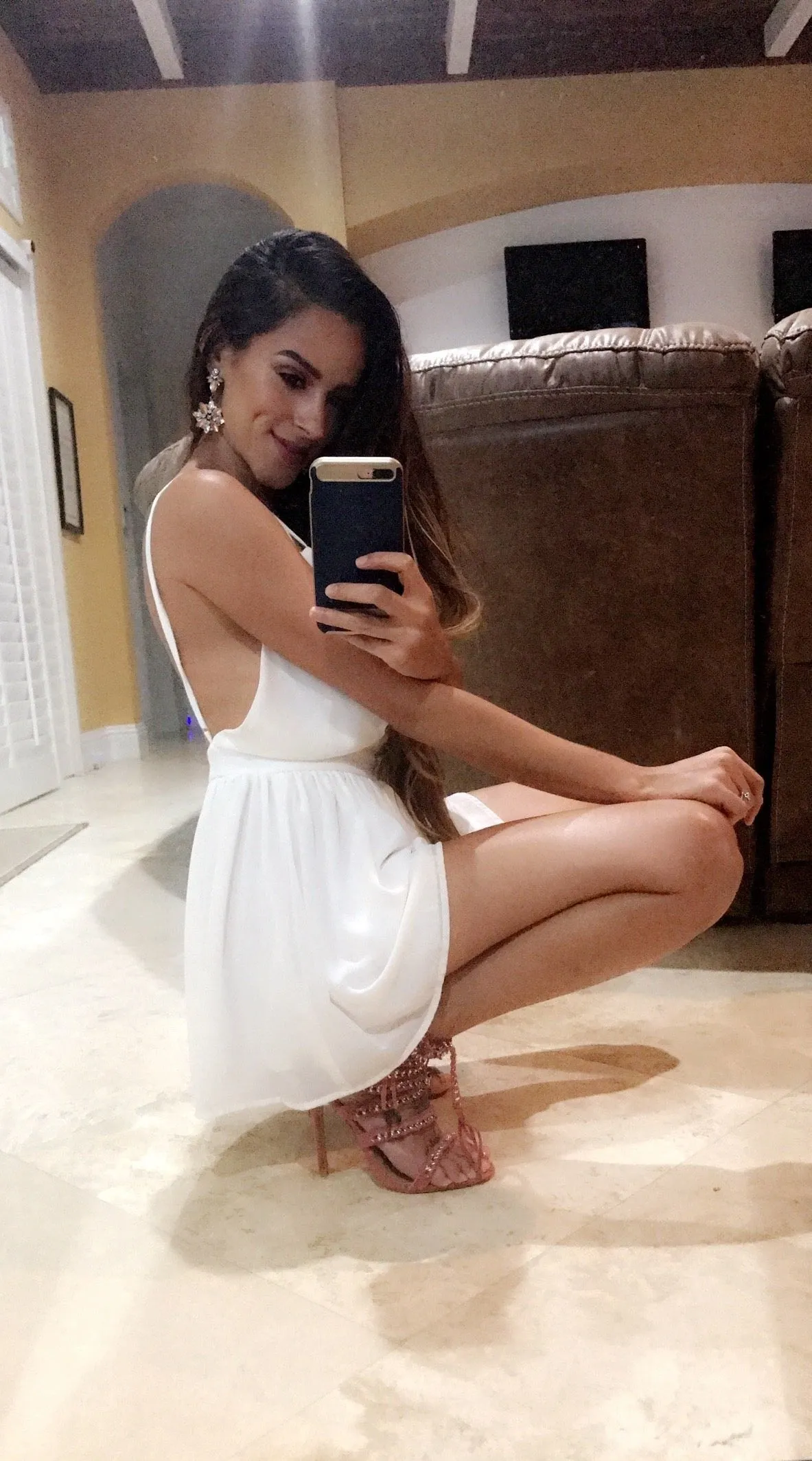 Chiffon Open Back Romper
