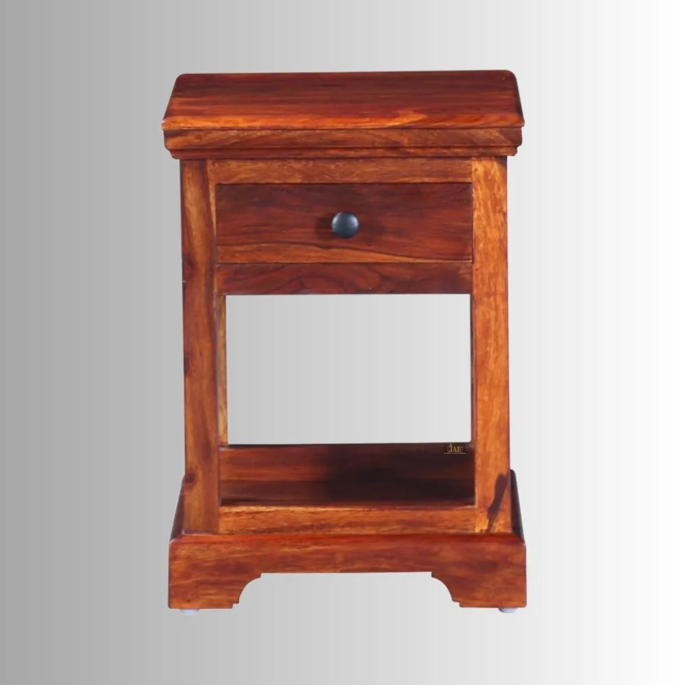 Colonial Handmade Carved Solid Mango Wood Side Table
