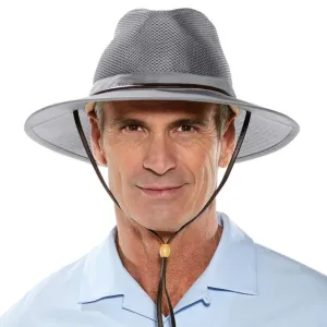 Coolibar Men's Kaden Crushable Ventilated Hat UPF 50  - Smoke Grey