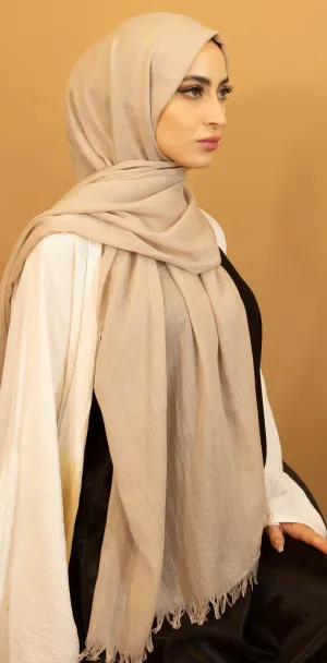 Cotton Hijab - Stone