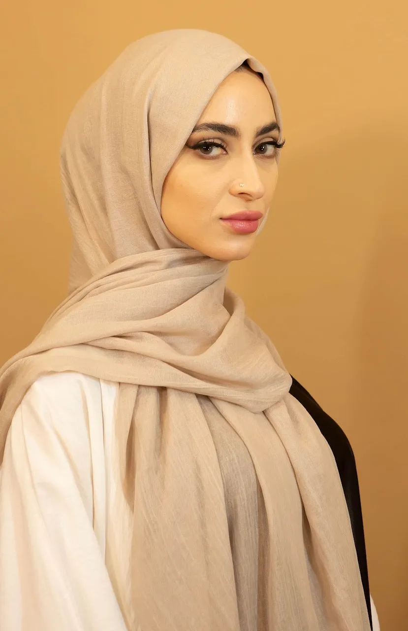 Cotton Hijab - Stone