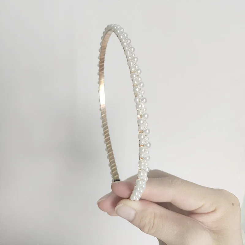 deanwangkt Hairbands New Luxury Big Pearl Bezel Women Girls Bow Sunflower Female Hair Hoops Hair Accessories Fashion Jewelry Headband