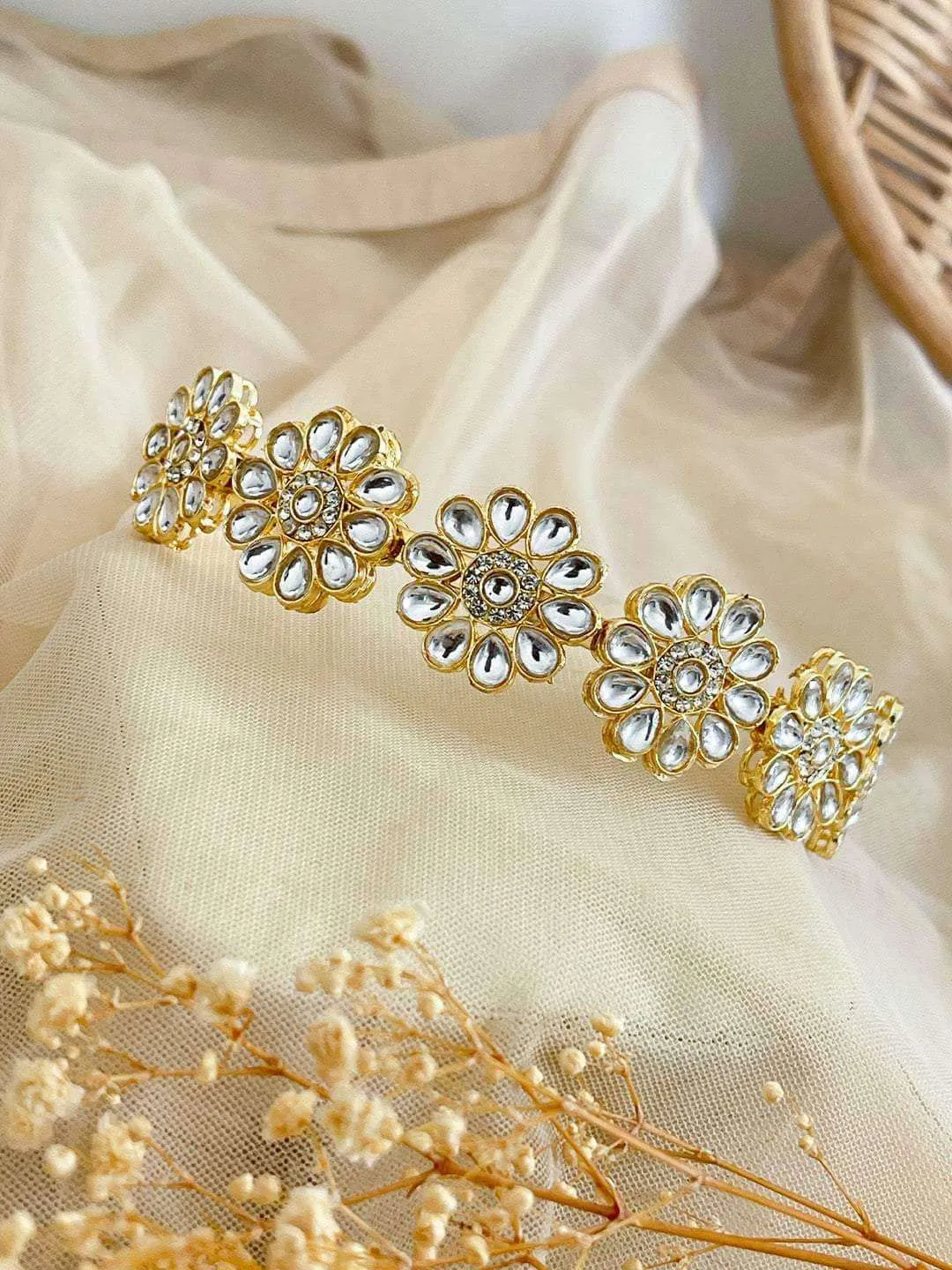 Designer Kundan Studded Hairband