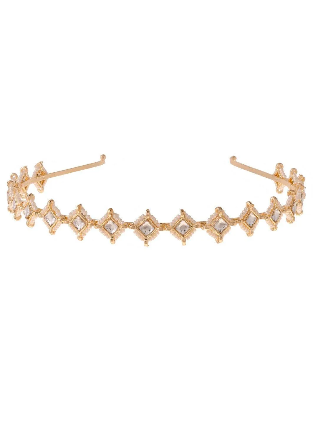 Diamond Kundan Hair Band
