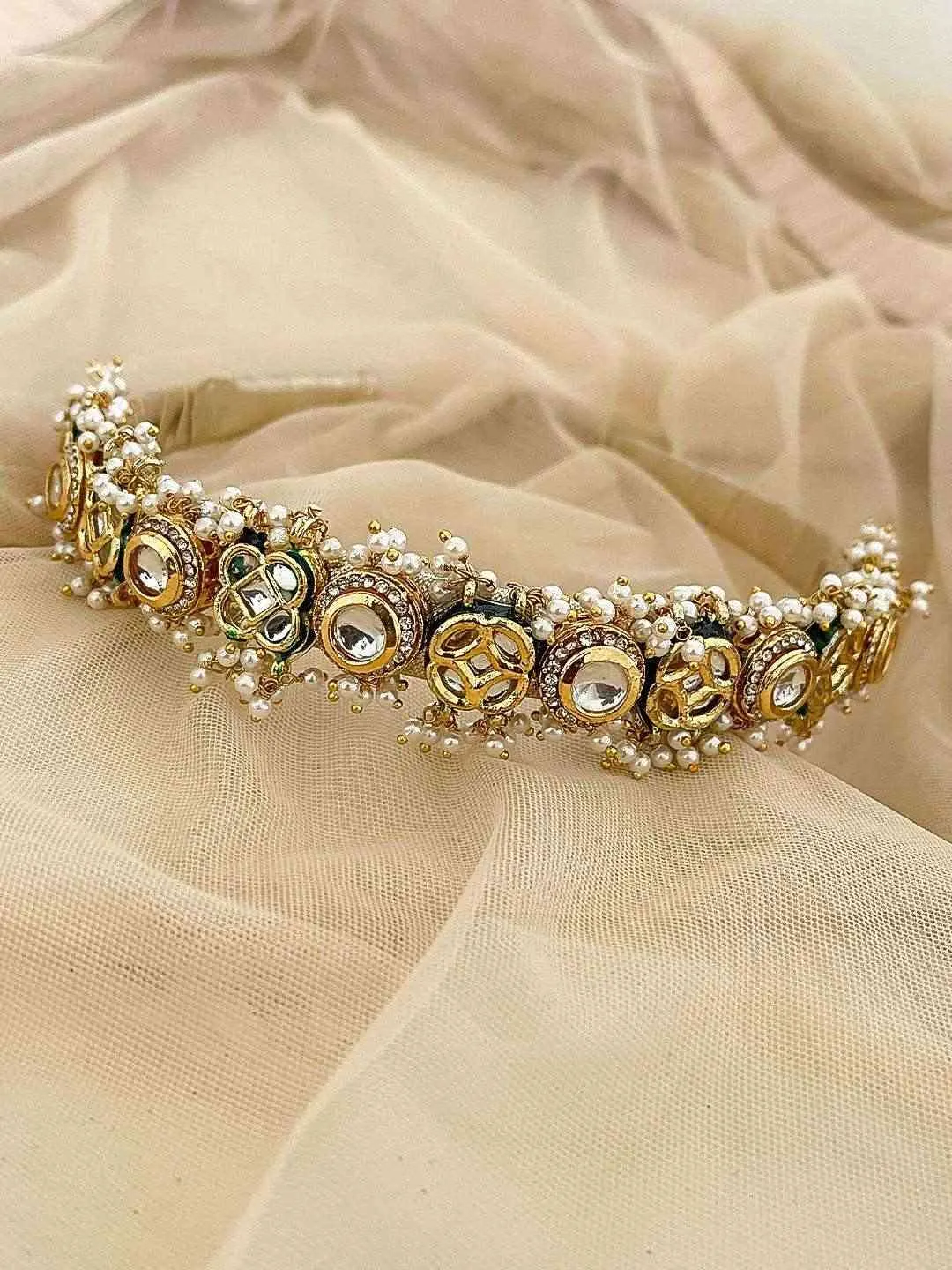 Embellished Pearl And Crystal Hairband