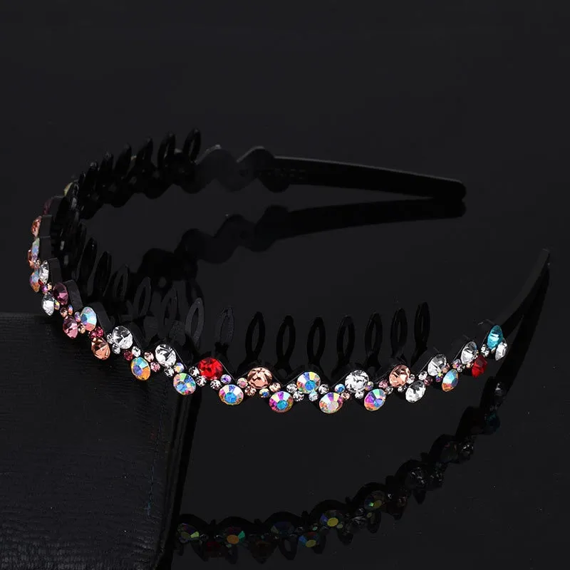 Fashion Pearl Non-Slip Rhinestone Hairbands