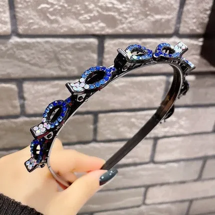 Fashion Pearl Non-Slip Rhinestone Hairbands