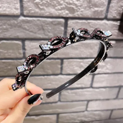 Fashion Pearl Non-Slip Rhinestone Hairbands