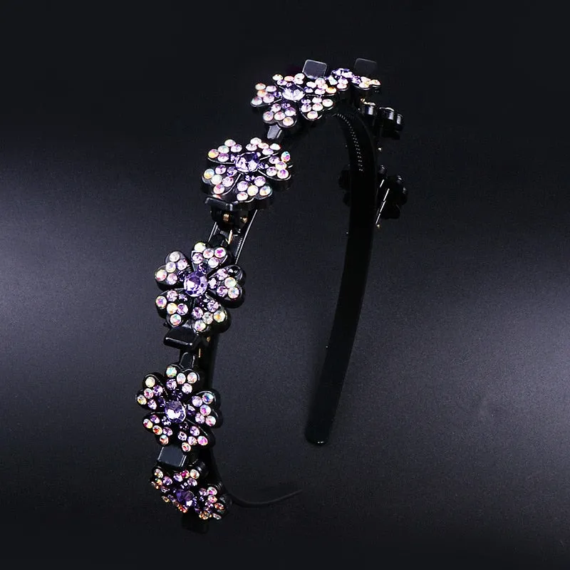Fashion Pearl Non-Slip Rhinestone Hairbands