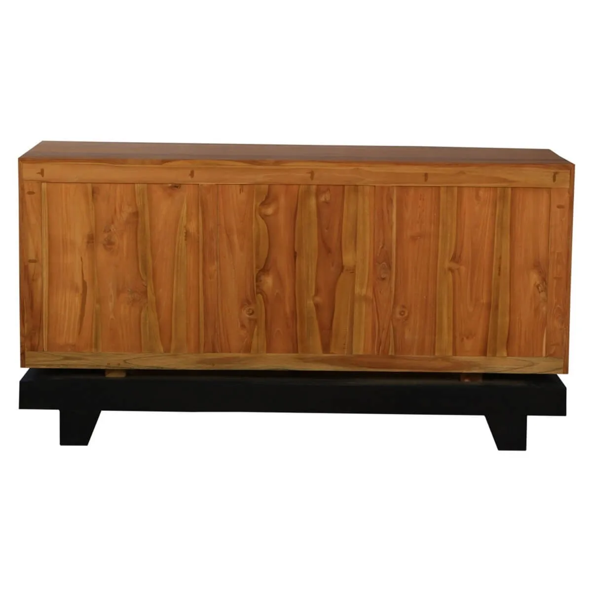 French Arched Hand Carved Indian Solid Wood 2 Drawer And 2 Door Large Sideboard