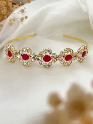 Golden Kundan Ethnic Hairband