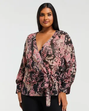 Harlequin Blooms Top | Print