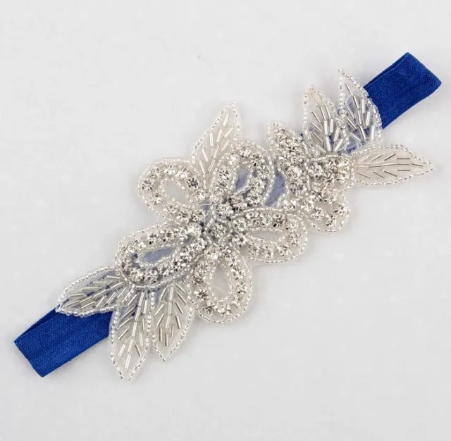 Headband Faux Pearls-Rhinestone Hairbands for Flower Girl at Wedding-Bridal Headwear