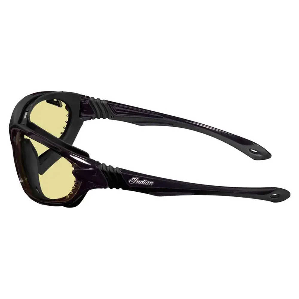 Indian Motorcycle 2862812 Denton Sunglasses Shatter-Resistant Anti-Fog Lightweight Black -
