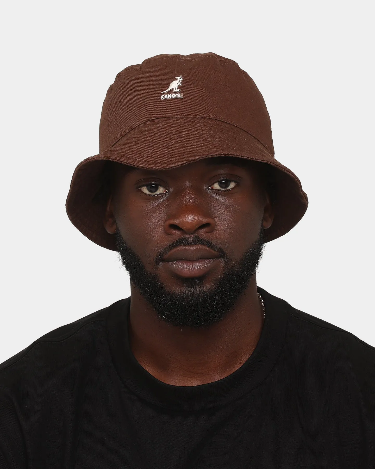 Kangol Washed Bucket Hat Brown