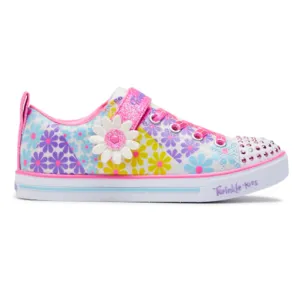 Kids Girls Skechers Sparkle Lite - Super Blooms Shoes White Multi