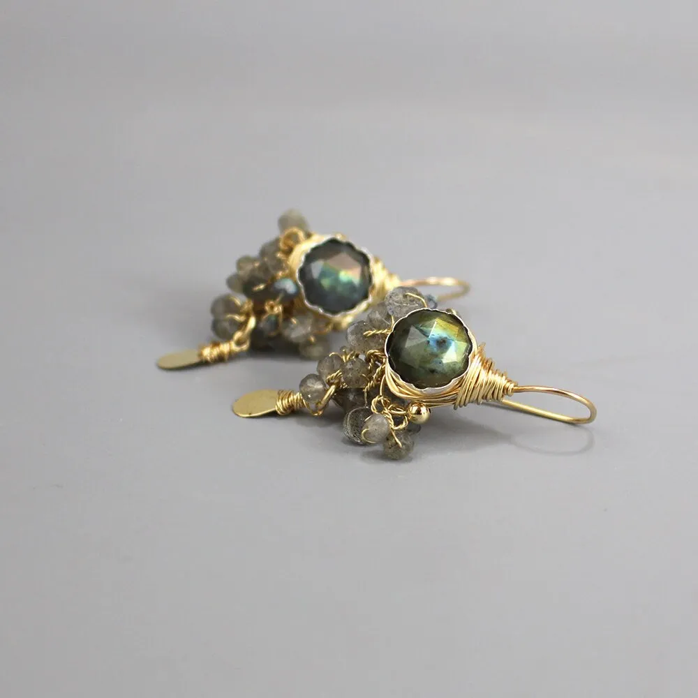 Labradorite Goddess Earrings