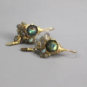 Labradorite Goddess Earrings
