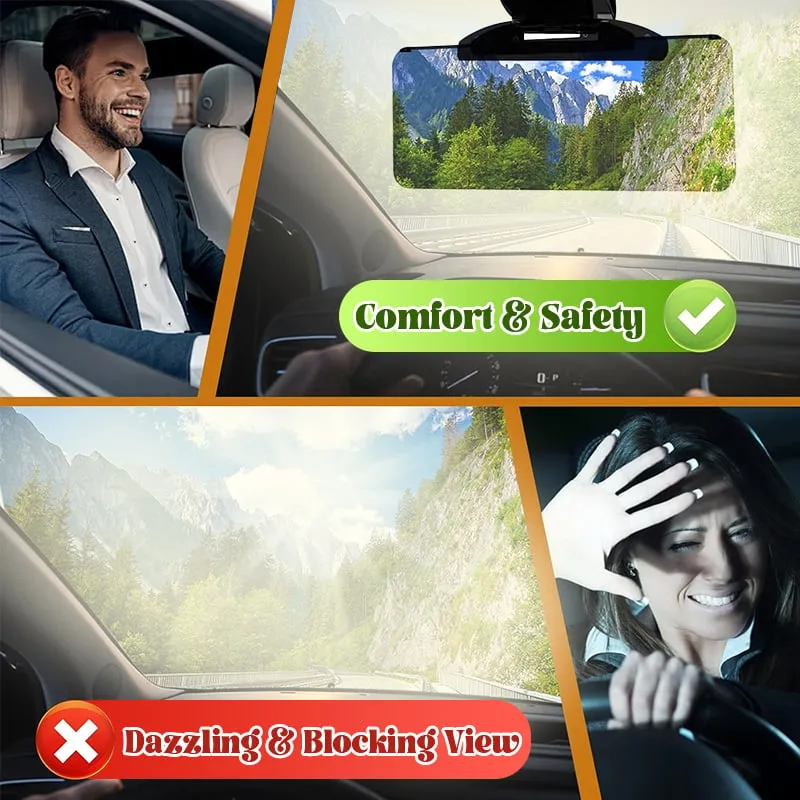 LAST DAY SALE 75% OFFAnti-Glare Driving Visor for Sun Glare & Snow Blindness