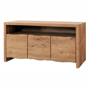 Live Edge Acacia Storage 3 Drawer Large Industrial Sideboard Solid 160x45x75cm
