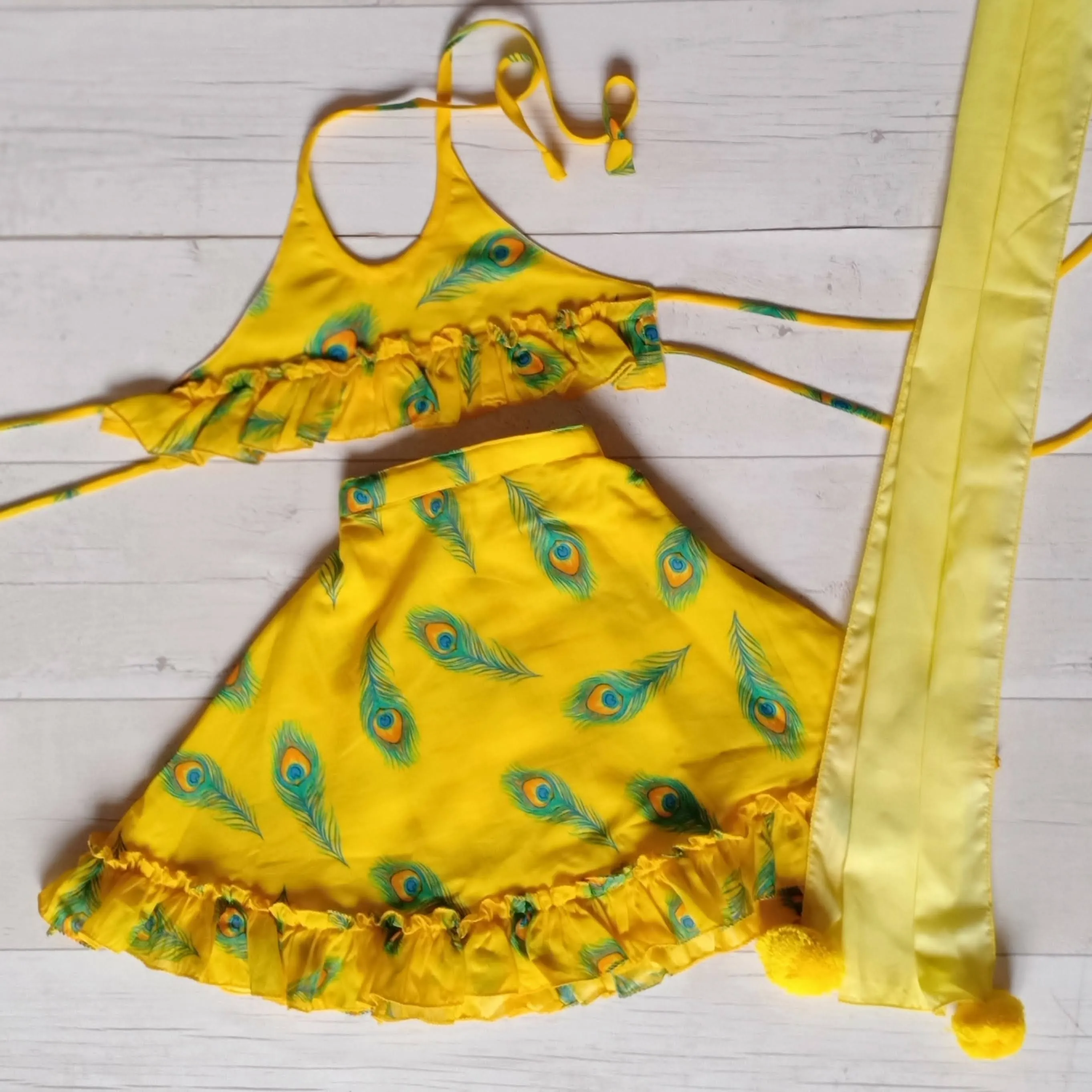 Malmal Lehenga Set | Mor Pankh