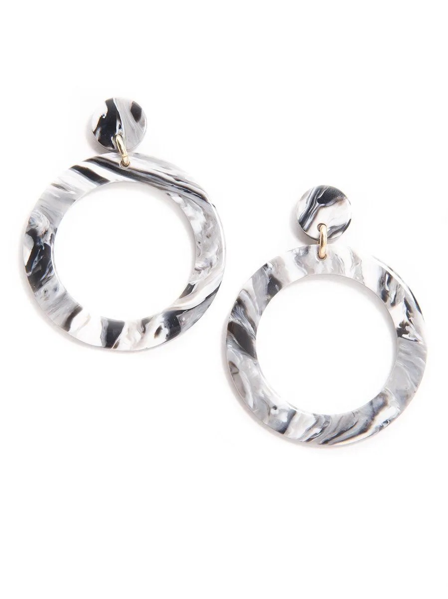 Marbled Mod Resin Jewelry Gift Set