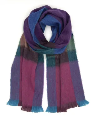 NEW! Alpaca Plaid Scarf - Grapevine