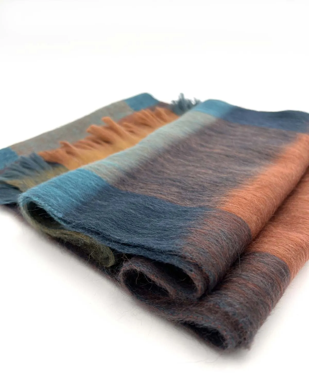 NEW! Alpaca Plaid Scarf - Rustic Dune