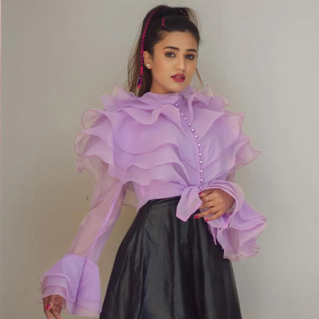 Omorfia pearla blouse with turn-down collar