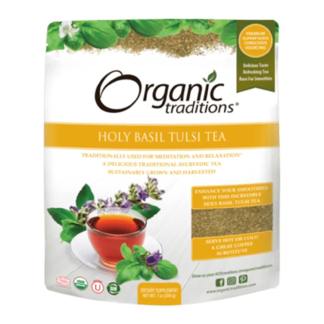 Organic Holy Basil (Tulsi) Tea Cut