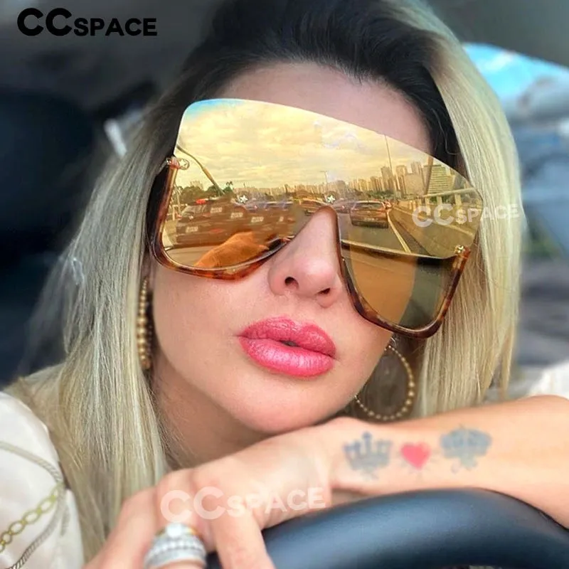 Oversized One Lens Luxury Sunglasses--Uv400 Sunglasses