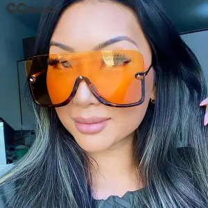 Oversized One Lens Luxury Sunglasses--Uv400 Sunglasses
