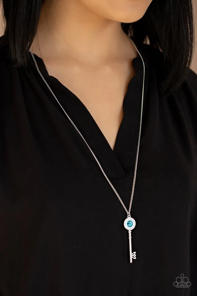 Paparazzi Necklace ~ Secret Shimmer - Blue