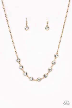 Paparazzi Necklace ~ Starlit Socials - Gold